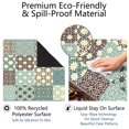 thumbnail image 4 of Extra Large Boho Pattern Anti-Slip Playing Surface 31.5 Inch Square Rubber Mahjong Mat with Noise Reduction for Chinese Tiles and Family Game Nights, 4 of 7