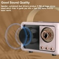 thumbnail image 5 of Retro Bluetooth Speaker, Portable Wireless Speaker with Crystal Clear Stereo Sound Rich Bass, Vintage Decor, Birthday Gifts for Women Teenage (Beige), 5 of 10