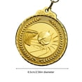 thumbnail image 2 of Medallas de ganador de oro, plata y bronce, medallas deportivas para regalo de recuerdo (oro), 2 of 3