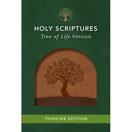 Tlv Thinline Bible, Holy Scriptures, Walnut/Brown, Tree Design Duravella
