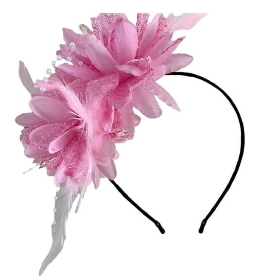 FENOHREFE Halloween Feathered Headband Soft and Comfortable Flower Headwear Adjustable Hair Accessory for Women and Girls