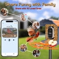 thumbnail image 6 of Smart Bird Feeder with Camera Solar-Powered, 1.5L Large Capacity, AI Bird Identification for 13,000+ Species, Auto Capture & Real-Time Notifications, 6 of 10