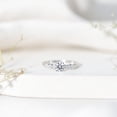 thumbnail image 4 of Rosec Jewels Lab Grown Diamond Engagement Ring with Side Stones - EF-VS Grade Certified, 10K White Gold, US 10.50, 4 of 8