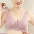 thumbnail image 5 of Erwazi Womens Front Button Bra Front Closure Everyday Wireless Bras Comfortable Convenient Cotton Bras for Older Women No Wire, 5 of 8