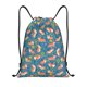 thumbnail image 1 of Fotbe Corgi with Flowers Bolsa Mochila con Cordón Estampada, Bolsa de Gimnasio Deportiva, Bolsa Cinch, Bolsa con Cordón para Hombres y Mujeres-Medium, 1 of 6