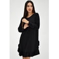 thumbnail image 2 of Vestido con olan Roman Fashión /Juvenil, 1270 (Negro) negro CH Roman Fashion V-ST-1270-NEGRO, 2 of 6