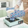 thumbnail image 7 of Sikiie Sailboats On A Waves Oven Mitts and Pot Holders Set, Kitchen Oven Glove High Heat Resistant with Non-Slip Silicone Surface for Cooking, 7 of 7