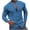 Blue, variant on Eagokdc Mens Lightweight Shirts Casual Long Sleeves Pullover Collar Work Cotton Big and Tall Shirt Size S-3XL