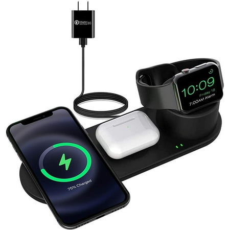 Accessoires bracelet et montre connectée GENERIQUE Station de charge de  chargeur sans fil pour iphone pour apple montre pour apple airpods 2