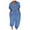 Light blue, variant on Fesfesfes Jeans for Women Plus Size Overalls Casual Loose Dungarees Romper Baggy Playsuit Jumpsuit