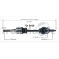 thumbnail image 4 of TrakMotive CV Axle Shaft FD-8096 Premium; OEM Replacement, 4 of 5
