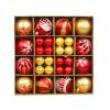thumbnail image 1 of 44 Uds bolas de plástico hermosas bolas de colores para regalo de Año Nuevo (oro rojo), 1 of 7