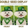 thumbnail image 7 of St Patricks Day Bichon Frise Garden Flags for Outside 12x18 Inch Double Sided, Pet Me I''m Irish Small Yard Decoration Farmhouse Holiday Outdoor(14119), 7 of 7