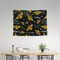 thumbnail image 2 of Hirioo Hohey Bee Golden Embroidery Print Tapestry Lightweight Fabric for Bedroom Aesthetic Home Wall Dorm Décor Living Room Decor 29x37 Inch, 2 of 8