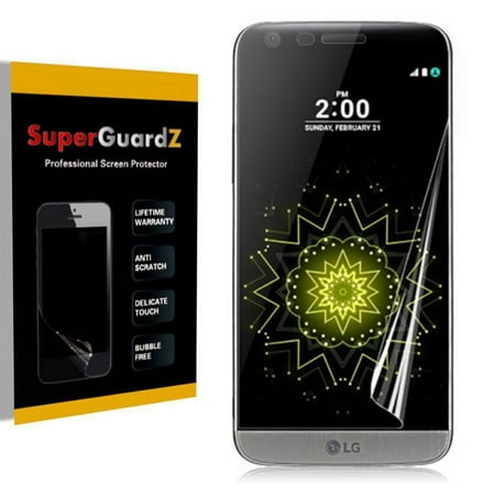 3-Pack LG G5 SuperGuardZ FULL COVER Screen Protector, HD Clear, Military Grade Film, Anti-Scratch