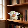 thumbnail image 6 of syligr 6 Inch Highland Cow Plush Toy, Soft Fluffy Stuffed Animal with Flower Headband, Cute Cow Doll, Mini Cow Plushie, Huggable Farm Animal Decor for Bedroom Shelf, Birthday Gift for Animal Lovers, 6 of 7