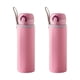 thumbnail image 1 of Bearachild Cubierta protectora de tela para botella de agua de 19 Oz, funda enfriadora de botella segura de 550ml Almacenamiento y organización del hogar 550ml rosa, 1 of 6