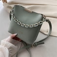 thumbnail image 5 of Solid Color Pu Leather Women'S Crossbody Bag Retro Texture Chain Trendy Handbag Fashionable Shoulder Underarm Bag Gift 2023 New, 5 of 6