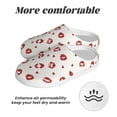 thumbnail image 6 of Kdxio Lips Kiss Women's Men's Slippers Plush Slip-On House Slipper for Winter Indoor Soft Cushion Non-slip Fluffy Slides Slippers-46/47, 6 of 7