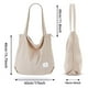thumbnail image 3 of KALIDI - Bolso de mano de pana con cierre para mujer, bolso casual de gran capacidad con bolsillos, Crema Blanco, 18.2*3.95*15.75inch, 3 of 5