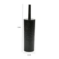 thumbnail image 4 of Bath Bliss Adult Hammered Texture Toilet Brush in Black, 4 of 4