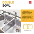 thumbnail image 5 of SINK DOUBLE BOWL SS 33X22X7IN, 5 of 8