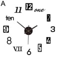 thumbnail image 5 of NOVELAR Modern Wall Sticker Clock, 15.7 inch, Adjustable 8-20 inch, Battery-Powered Silent Movement, Decorative Timepiece for Home or Office, 5 of 7