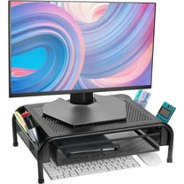 Mr. Pen- Metal Mesh Monitor Stand with Drawer, Computer Monitor Stand for Desk, Computer Stand for Desktop Monitor, Monitor Stand with Storage, Monitor Riser with Storage, Desktop Monitor Stand