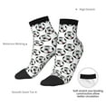 thumbnail image 4 of Uemuo Happy Football Printed Crew Socks, Moisture-Wicking Socks, Athletic Socks for Men Breathable Cushion Socks Casual Sport Socks for Running Traveling, 4 of 6