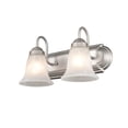 thumbnail image 4 of 4282-SN Millennium Lighting Compana - 2 Light Bath Vanity-8.5 Inch Tall and 14 Inch Wide-Satin Nickel Finish, 4 of 5