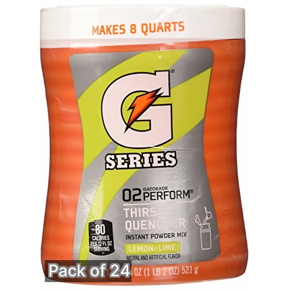 Gatorade Thirst Quencher Lemon-Lime Drink Powder (Pack of 24)