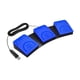 thumbnail image 2 of Pedal de tres pedales USB programable de 3 pedales para videojuegos de PC Azul, 2 of 9