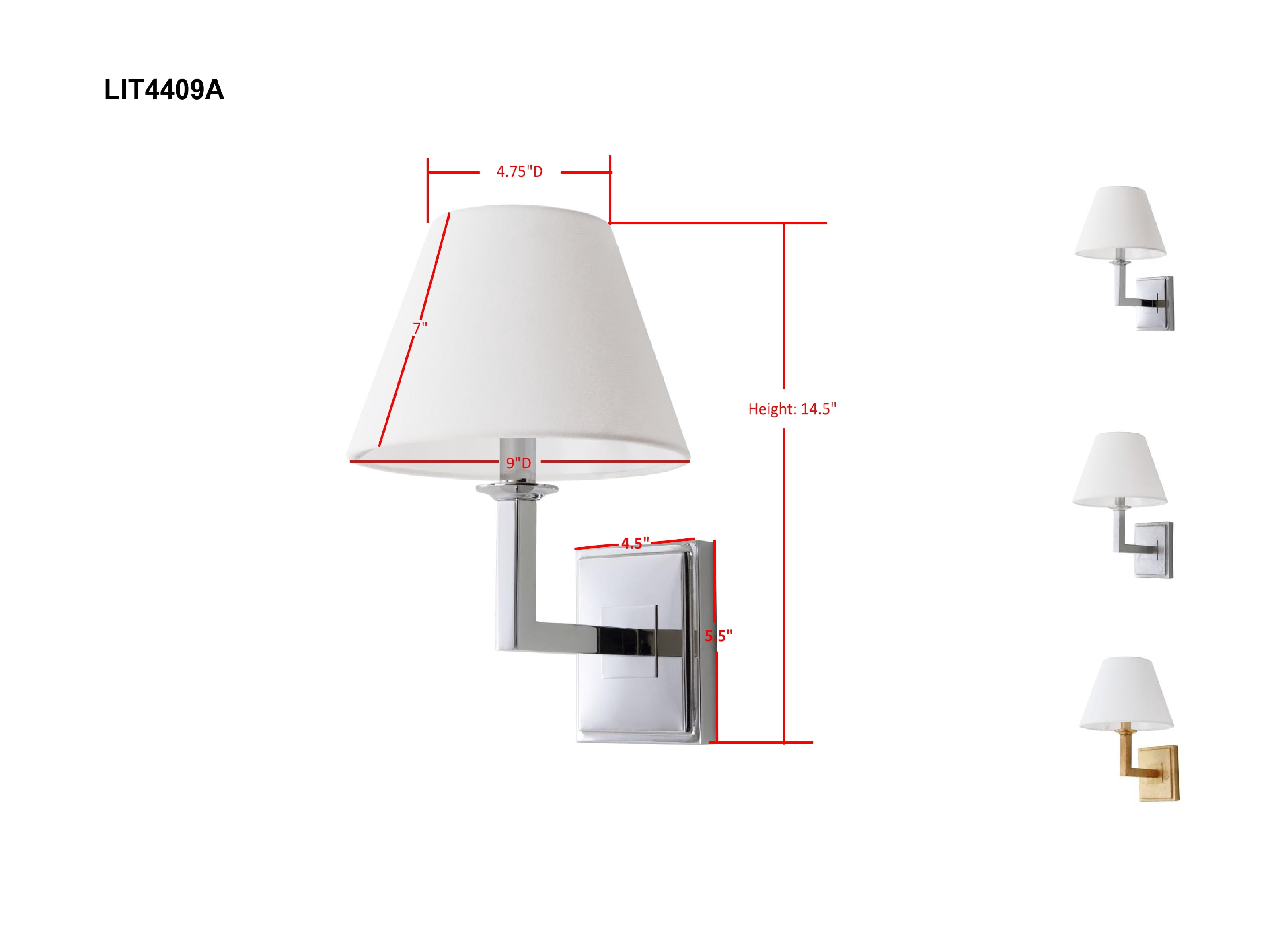 SAFAVIEH Pauline 14.5 in. High Wall Sconce, Chrome, Set of 2