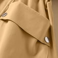 thumbnail image 6 of Lovskoo Women's Winter Coats Fleece Parkas Anoraks Thick Warm Hooded Long Sleeve Pockets Cardigan Ladies Solid Mid-Length Coat Gold, 6 of 8