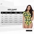 thumbnail image 2 of Rateoe Lemon Printed Women Rash Guard Short Sleeve,Tummy control Swimsuit Surfing Swimsuit Bathing Suit Short-sleeved Onesie UPF 50+, 2 of 6