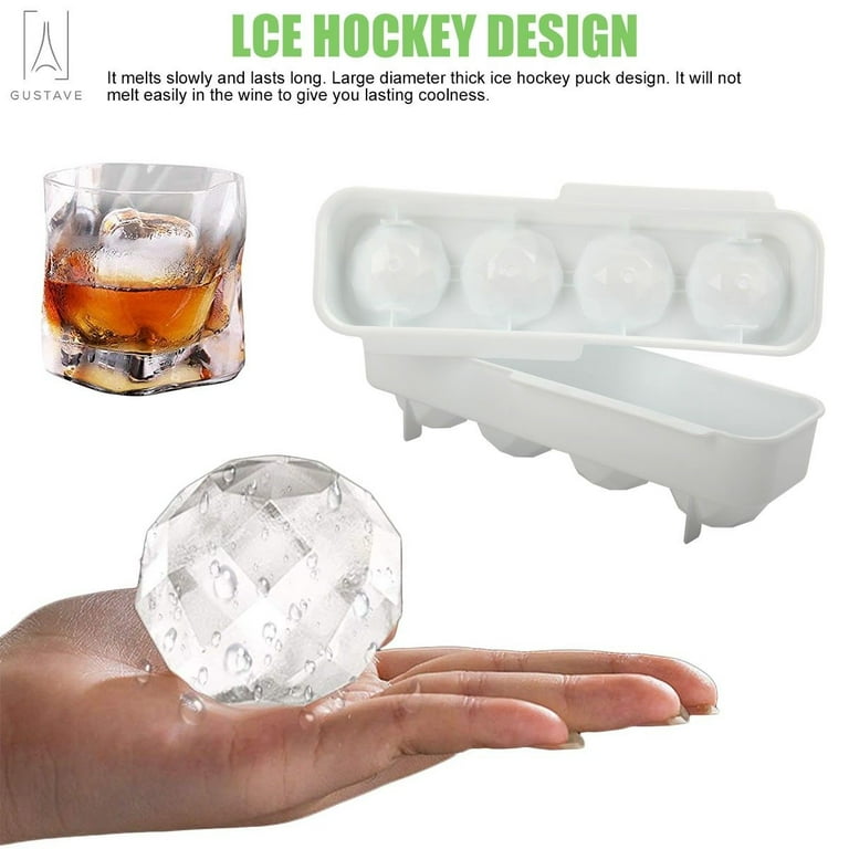 Silicone Ice Cube Tray Mold,Sphere Ice Ball Maker with Removable