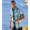 thumbnail image 2 of Atlas For Men Mens Checked Shirt, 2 of 5