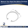 thumbnail image 2 of Uxcell Internal Retaining Rings, E-Clip Snap Rings Stainless Steel Internal Circlip for Automobile mm 72, 2 of 7