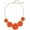 Orange, variant on Bocar Acrylic Flower Pendant Collar Statement Choker Necklace for Women, 18.8inch (NK-10241-Orange)