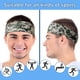 thumbnail image 2 of 4 paquetes de bandas para el sudor para hombres, bandas para el sudor deportivas para entrenamiento, bandas para el sudor con estampado de camuflaje, bandas para el sudor anchas para la, 2 of 5