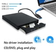 thumbnail image 2 of Caja externa de 127 mm Plug and Play DVD/CD-ROM para Windows/Mac OS/Linux JShteea El nuevo, 2 of 9