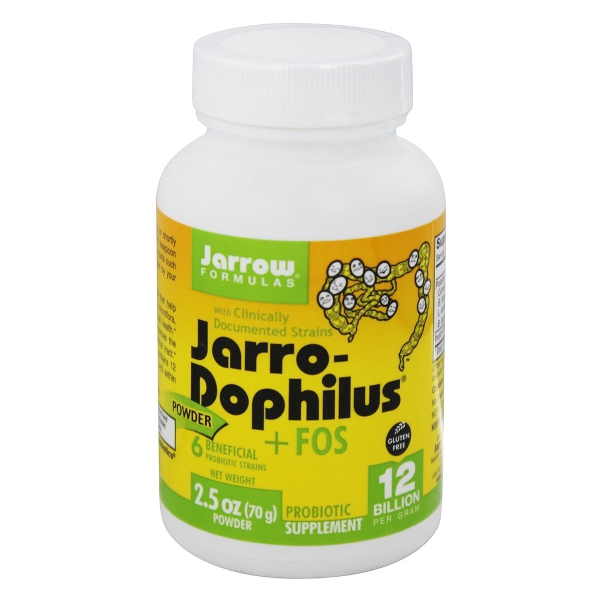 Jarrow Formulas Jarro-Dophilus + FOS Powder, Immune & Wellness, 12 Billion Cells, 2.5 Oz Powder