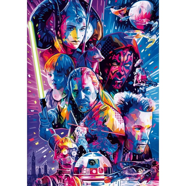 Rompecabezas Ravensburger Star Wars: La amenaza fantasma, 500 piezas