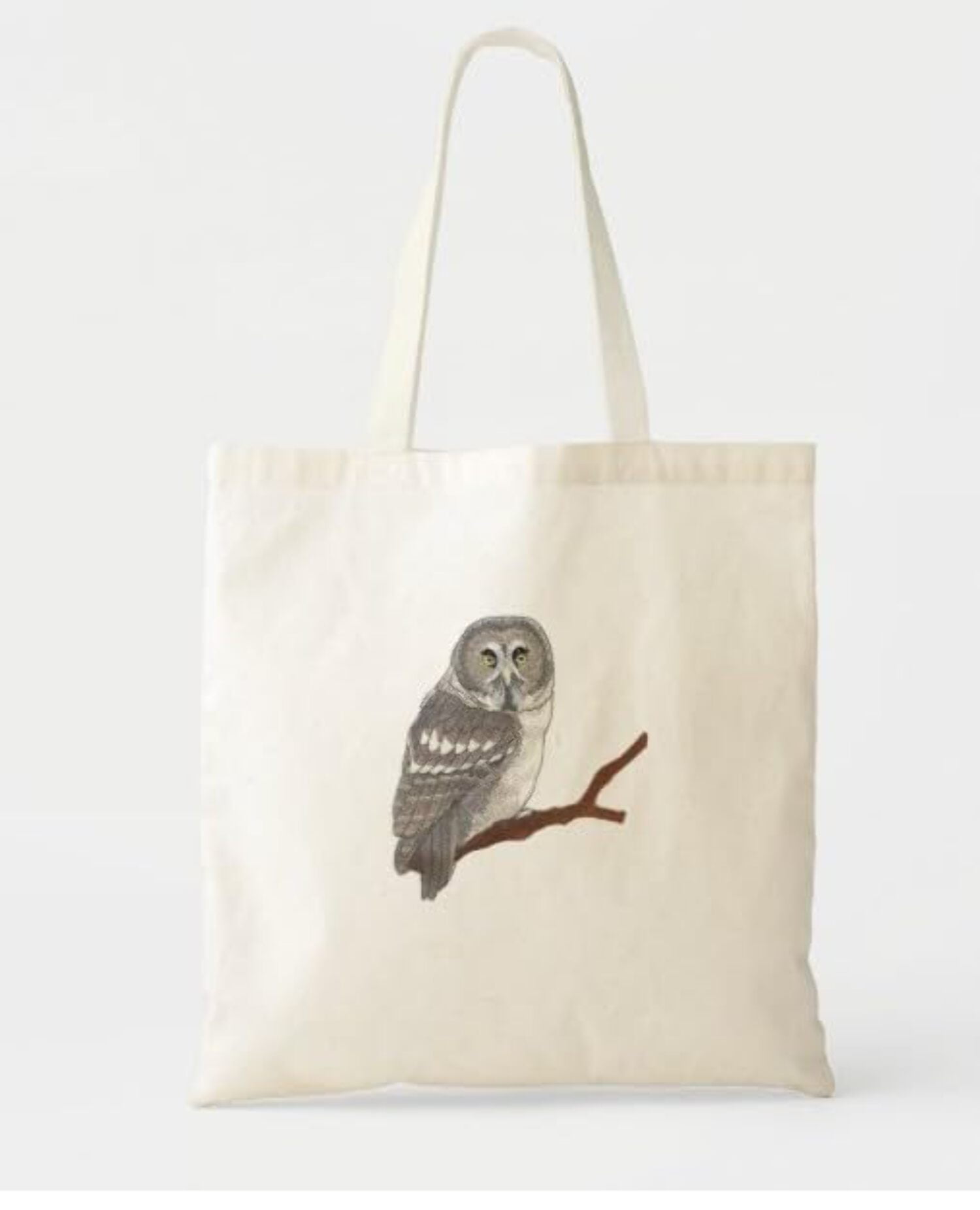 Beyond Vision Custom Birds [Great Grey Owl] Embroidered Iron on/Sew Patch (5.78" x 6.29")