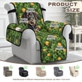 thumbnail image 4 of TSOVTHRID Dachshund Dog Shamrock Coin Print Recliner Slipcovers, Removable Non-Slip Lazyboy Covers Couch Chair Cover Reclining with Storage Pocket, Furniture Protector for St. Patrick's Day Decor, 4 of 7