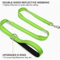 thumbnail image 2 of Double-Sided Reflective Dog Leash, , Padded Handle Nylon Heavy Duty Leashes for Medium & Large Dogs Walking, Black, 2 of 5