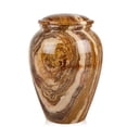thumbnail image 2 of Perfect Memorials Medium Tiger Eye Marble Grecian Cremation Urn, 2 of 3