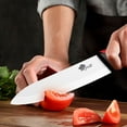 thumbnail image 3 of Ceramic Knife Set with Cover and Peeler, 3/4/6 Inch White Paring Knives for Kitchen, Ultra Sharp Kitchen Knives for Fruits Vegetables, 3 of 8