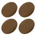 thumbnail image 1 of Fundas de Taburete Redondo de 4 piezas, Fundas de Silla Redonda Diámetro 12-14", Cojines de Asiento de Silla Redonda Marrón Claro, 1 of 6