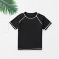 thumbnail image 5 of NAISIBABY Boys Rash Guards Swim Shirt Size 10, Quick Dry Short Sleeve Stretchy Kids Beach Surf Sport T-Shirt (4-12T), 5 of 8